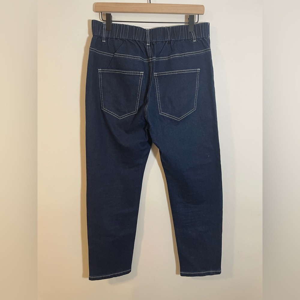 Orttu Ralph Jean Stones Jeans Med Rhinestone Blue $195 Casual Rave Party Holiday — image 7 of 8